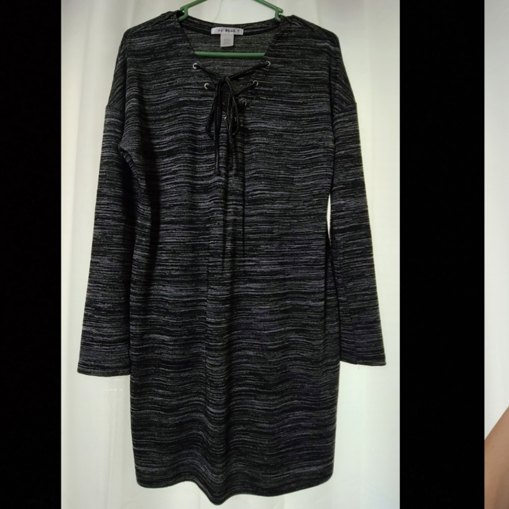 Say What? Bodycon mini dress or gathered top size L